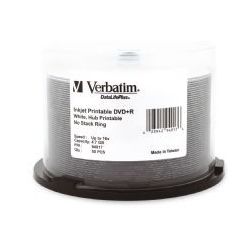 Verbatim 94917 White Wide InkJet (50Pk)