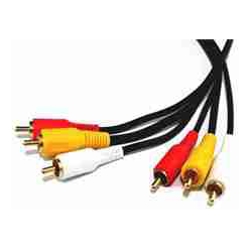 Comsol 2MTR 3 X RCA MALE TO 3 X RCA MALE COMPOSITE CABLE