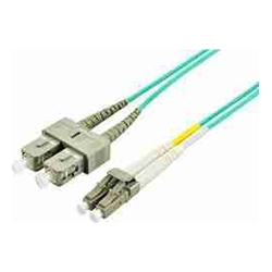 Comsol 10MTR LC-SC MULTI-MODE DUPLEX FIBRE PATCH CABLE LSZH 50/125 OM3