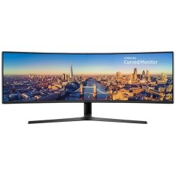 Samsung 49 inch Curved VA Monitor 3840x1080 350 NIT 4 144Hz USC-C DisplayPort HDMI KVM-SWITCH Speaker Height Adjust VESA Black