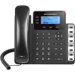 Grandstream HD PoE IP Phone 132X64 LCD 3 Lines Dual Gigabit Ports 3 Program Keys 8 BLF