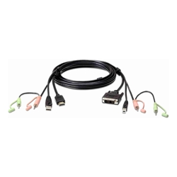 Aten 1.8M USB HDMI TO DVI-D KVM CABLE WITH AUDIO
