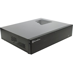 SilverStone SST-ML04B Milo ML04B Black HTPC Case 1x 5.25 inch External 2x 3.5 inch Internal SSD Ready 2x USB 3.0 No Power Supply 440 mm (W) x 105 mm