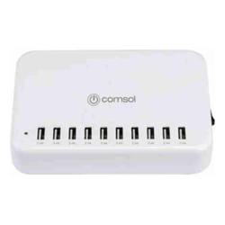 BluPeak COMSOL 10 PORT USB CHARGING STATION 120W TOTAL POWER