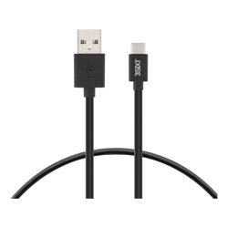 3Sixt Black Cable USB-A to USB-C 1m