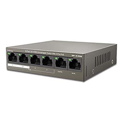 IP-COM (F1106P-4-63W) 6-Ports 10/100Mbps Desktop PoE+ Switch with  4-PoE ports