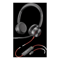 Polycom POLY BLACKWIRE 8225 UC STEREO USB-C CORDED HEADSET ANC Online IND W CALL CONTROLS