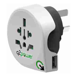 Q2 Power World to Australia with USB Adaptor