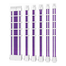 Antec PSU  Sleeved Extension Cable Kit V2 Purple / White. 24PIN ATX 4+4 EPS 8PIN PCI-E 6PIN PCI-E Compatible with Standard PSU