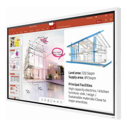 Samsung Flip2 WM55R 55" 4K UHD Interactive E-Board Smart Digital InGlass Multi-Touch 4x Drawing 350NIT 16/7 Usage 2xHDMI USB RS232C LAN WIFI BT Tizen5