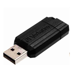 Verbatim STORE N GO PINSTRIPE USB 2.0 DRIVE 64GB Black MICROBAN