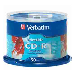 Verbatim 95005 Silver InkJet (50Pk)