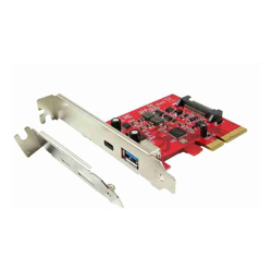 Astrotek USB 3.1 10Gbps 1 x Type-C + 1 x Type-A Low Profile PCIe x4 Host Adapter