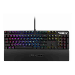 Asus RA05 TUF GAMING K3/RD/US/ Tactile Mechanical Keyboard NKRO 8 Programmable Macro Keys Backlight Keys Aura Sync RGB LED