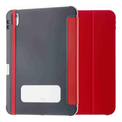 OtterBox React Folio Apple iPad (10.9") (10th Gen) Case Red ProPack (77-92193) DROP+ Military Standard Pencil Holder Multi-Position Stand