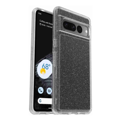 OtterBox Symmetry Clear Google Pixel 7 Pro (6.7") Case Stardust (Clear Glitter) (77-89944) Antimicrobial DROP+ 3X Military Standard Raised Edges