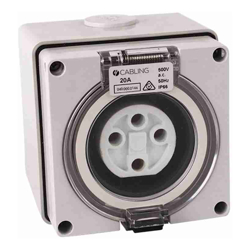4Cabling 4C | Socket Outlet 4Pin IP66 500V 20A
