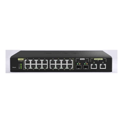 Qnap QSW-M2116P-2T2S 16 ports 2.5GbE RJ45 with PoE 802.3at(30W) 2 ports 10GbE SFP+ 2 ports 10GbE RJ45 with PoE 802.3bt(90W) web managed switch 2 Years WTY