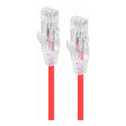 ALOGIC 5m Red Ultra Slim Cat6 Network Cable UTP 28AWG Series Alpha