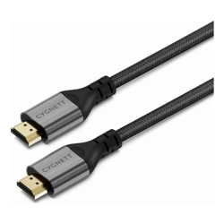 Cygnett Unite 8K HDMI TO HDMI Cable (1.5M) Black (CY4532CYHDC) Braided Supports 8k(60hz)  4k(120hz) Gold Plated HDMI Tips Flexible Materials