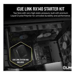 Corsair RX Series iCUE LINK RX140 140mm Fan Dual Fan Kit