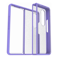 OtterBox EOL OtterBox Samsung Galaxy Z Fold4 5G (7.6") Thin Flex Series Antimicrobial Case Sparkle Purplexing (Purple / Clear Glitter) (77-90907) Sleek