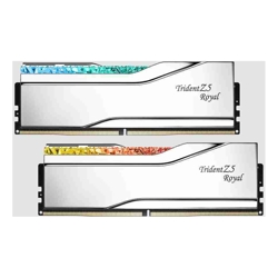 G.Skill TRIDENT Z5 ROYAL RGB SILVER 32G KIT 2X16G DDR5 7200MHZ CL34-45-45-115 1.4V