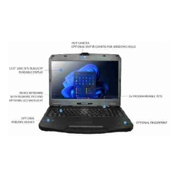 Durabook S15 15&quot; FHD Intel Core i5-1235U Windows 11 16GB RAM 512GB PCIe SSDWi-Fi 6E Bluetooth v5.3 2MP Front Camera 3 year Warranty