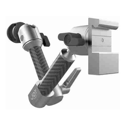 JOY The Joy Factory Magc+K6:M30NECT Medical Rail Dual Arm Mount Only Silver MMU128S