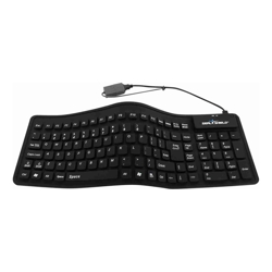 Seal Shield Seal-Flex Silicone Waterproof Keyboard Dishwasher Safe (USB) (Black) (Gen 2) | SSF106