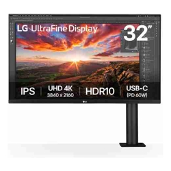 LG 32UN880K-B 32' IPS 4K 5ms UltraFine UHD LED Business Office HDR10 DCI-P3 95% USB-C Monitor
