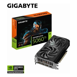 Gigabyte GeForce RTX 5060 Ti WINDFORCE MAX OC 8G 2587 MHz CUDA 4608 28 Gbps GDDR7 128 bit PCI-E 5.0 PSU 650W DisplayPort 2.1b *3 HDMI 2.1b *1