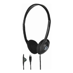 Shintaro USB-C Lightweight Headphones with Volume Control Flexible Headband 2m Cord Ideal for Office and Classroom Use