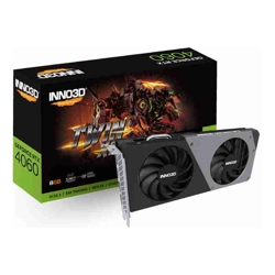 Inno3D nVidia GeForce RTX 4060 TWIN X2 V2 8G GDDR6 2460MHz Boost Clock RAM 17Gbps 3xDP+HDMI 250x118x42mm (4060)