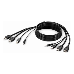 Belkin KVM DUAL HDMI COMBO CABLE HDMI/USB/AUD CABLE HDMI M/M USB A/B 6 FT. (1.8M)
