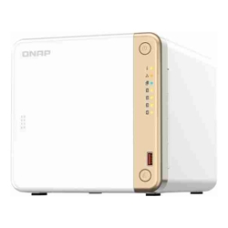 Qnap TS-462-4G 4-Bay desktop NASIntel Celeron N4505 dual-core 4 GB DDR4 onboard not expandable 4 x 3.5&quot;/2.5&quot; SATA 6Gb/s drive bays 2 x M.2 2280 PCIe 2 Yrs
