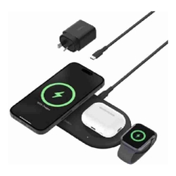 Belkin BOOSTCHARGE PRO 3-IN-1 MAGNETIC WIRELESS CHARGING PAD WITH QI2 15W