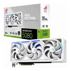 Asus nVidia GeForce ROG-ASTRAL-RTX5080-O16G-GAMING W OC Edition GDDR7  2760 MHz Boost Clock 30 Gbps 256-bit Digital Max Resolution 7680 x 4320