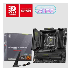 MSI MAG B850M MORTAR WIFI AM5 4x DDR5 256GB 1x HDMI 1x PCI-E x16 slot 3x M.24x USB2.0 3x USB C Wi-Fi 7