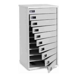 LapCabby Lyte 10 Mutli Door | 10-Device Static AC Charging Locker for Laptops Tablets &amp; Chromebooks up to 15.6&quot; Horizontal