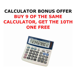 Canon TX220TS 12 DIGIT DUAL POWER TAX BUSINESS FUNCTION ADJUSTAB LE DISP BUY 9 GET 1 FREE