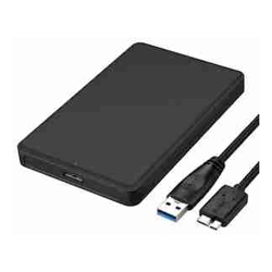 AKI BLACK USB 3.0 EXTERNAL DRIVE CASE FOR 2.5 INCH SSD OR HARD DRIVE