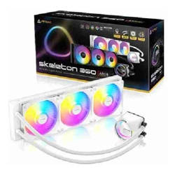 Antec Skeleton 360 ARGB-WHITE All-in-One Liquid Cooler 360mm PWM ARGB fans 2000RPM 72.29CFM 32dB Intel/AMD support aluminum radiator 3Y wty