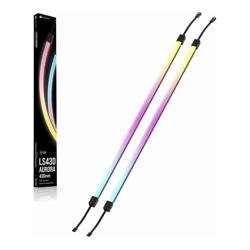 Corsair LS430 Aurora RGB Light Strips 430mm 430x10x10mm black magnetic mount addressable LEDs iCUE compatible flexible