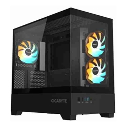 Gigabyte C201 PANORAMIC Mid Tower mini-ITX/m-ATX Black H431x W242x D430 mm 5 Slots USB 3.0 x2 H=502 W=313 D=525 mm