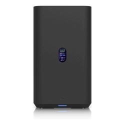 Ubiquiti UNAS 2 Black UniFi Network Attached Storage (2)3.5&quot; HDD Bays 2.5 GbE Networking USB-C Connectivity PoE++ Adapter All In Compact Foot.