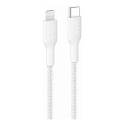 Belkin BoostCharge Pro USB-C Braided Cable with Lightning Connector 2m White