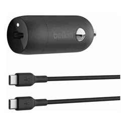 Belkin 30W USB PD CAR CHARGER WITH PPS W/PVC C-C 1M BLK