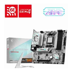 MSI B840M GAMING PLUS WIFI6E AM5 ATX Motherboard 4x DDR5 256GB 1x HDMI 2x PCI-E x16 slot 2x M.2 4x SATA 6G Wi-Fi 6E Bluetooth 5.3