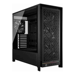 Corsair FRAME 5000D RS HIGH-AIRFLOW MID-TOWER PC CASE BLACK ATX 450mm GPU 175mm CPU cooler 360mm rad 4x RS140 1x USB-C 3.2 Gen2